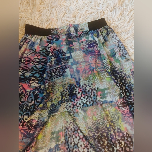 No boundaries Multi Colored high & Low Skirt SZ XL - Picture 2 of 6